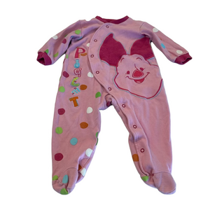 4/20$ Disney Baby Piglet Pink Footed Sleeper/Pyjama size 12 months
